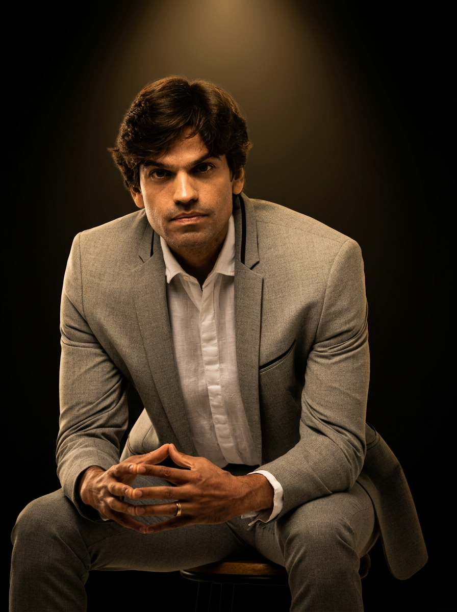 Joel Santti em postura analítica